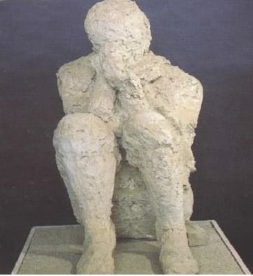 Πρόσωπο του τρόμου: 
εκμαγείο ανθρώπου από την Πομπηϊα
που εγκλωβίστηκε στη λάβα του Βεζούβιου